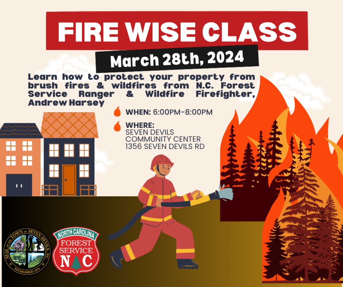 flyer for fire wise class March 2024
